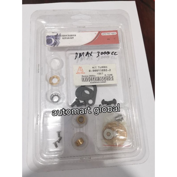 repair kit turbo charger isuzu dmax 3.0 3000cc