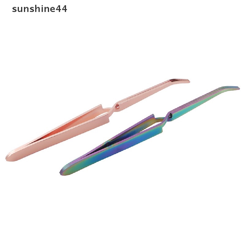 Sunshine Pinset Stainless Steel Pembentuk Kuku UV Gel Untuk Manicure