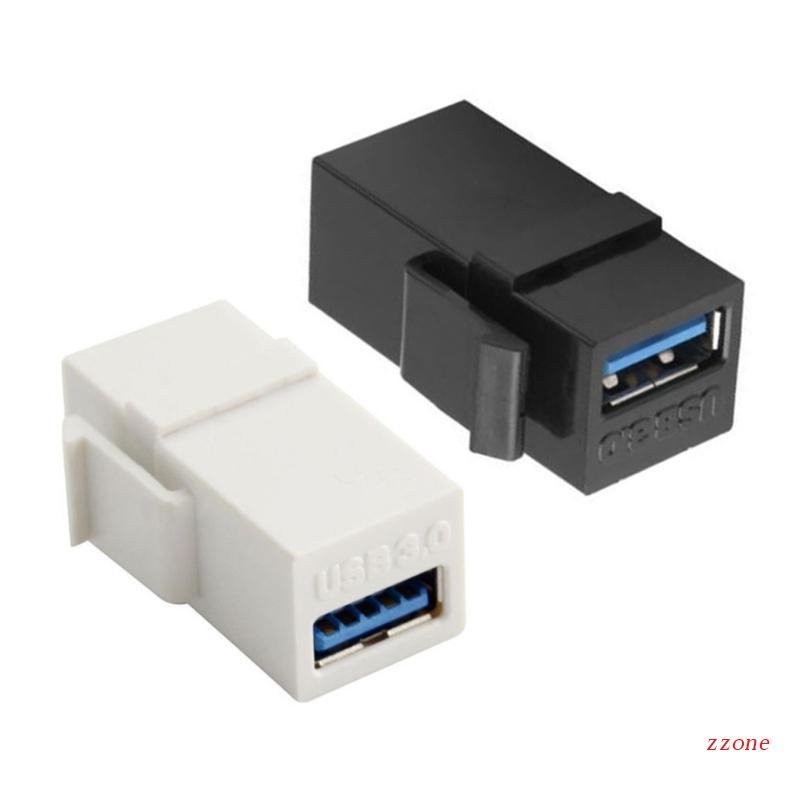 Zzz 2pcs Adapter Jack USB 3.0 Female Ke Female Kecepatan Tinggi Hingga 4.8Gbps