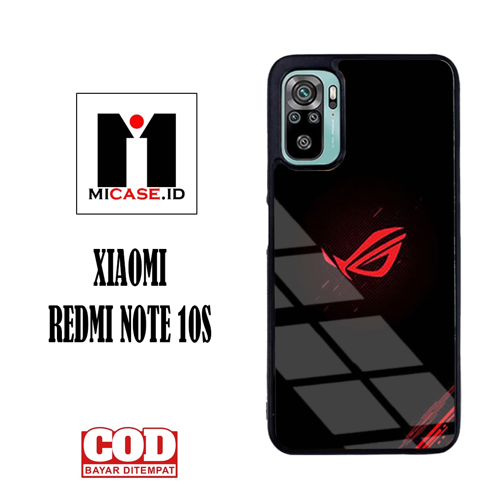 Case REDMI NOTE 10S - Casing REDMI NOTE 10S Fashion Case Terbaru 2022 MI.CASE [ ROG ] Soft Case Glas