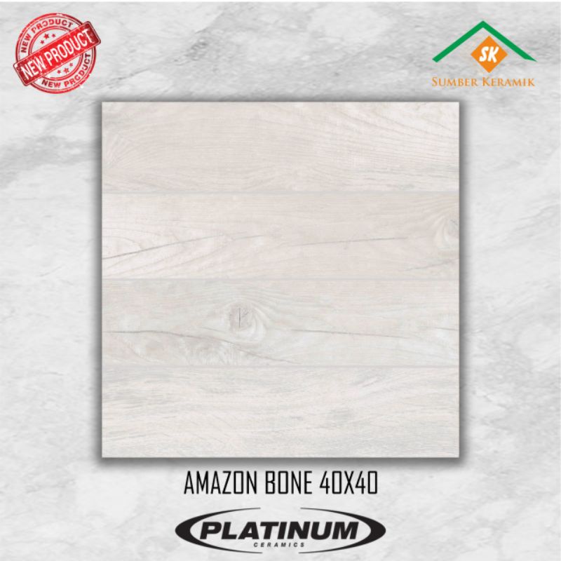KERAMIK LANTAI 40X40 AMAZON BONE / PLATINUM