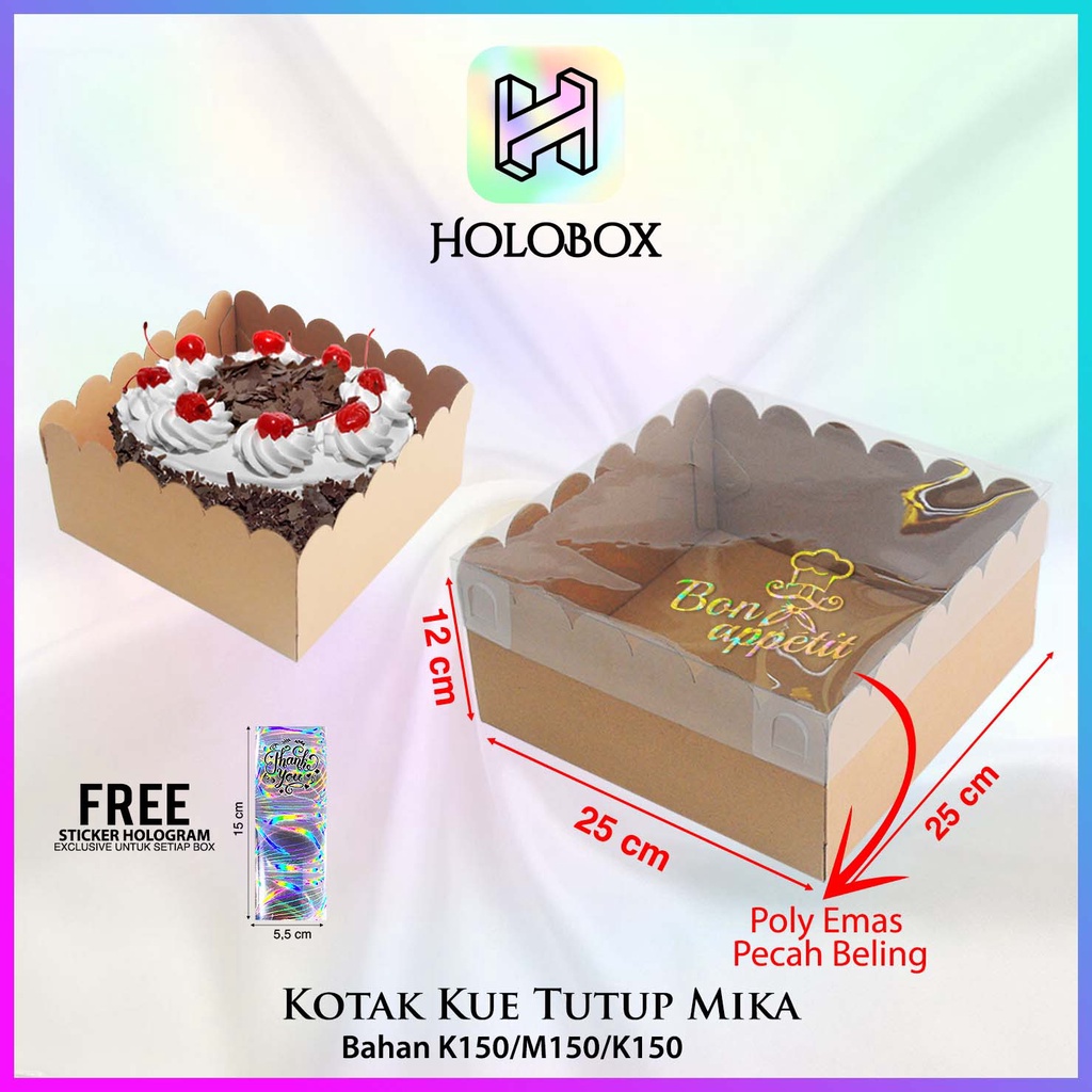 

Kotak Kue / Cake / Kado / Hampers / Murah / Mika / Dus / Box / Packaging / A1-28