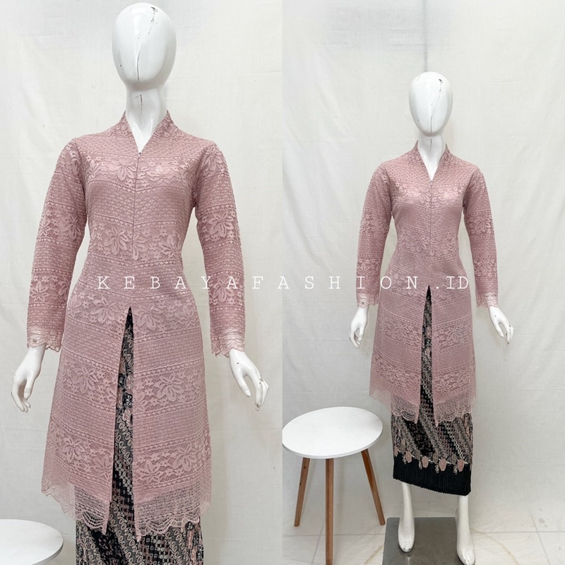 kebaya Modern. brukat busui. kebaya pesta. kebaya tunik busui. brukat modern resleting depan