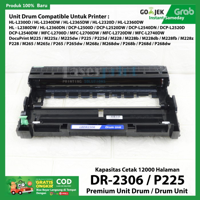 Part Printer Unit Drum Dr-2306 Printer Brother Dcp-L2540Dw/Mfc-L2700D/L2700Dw/L2740