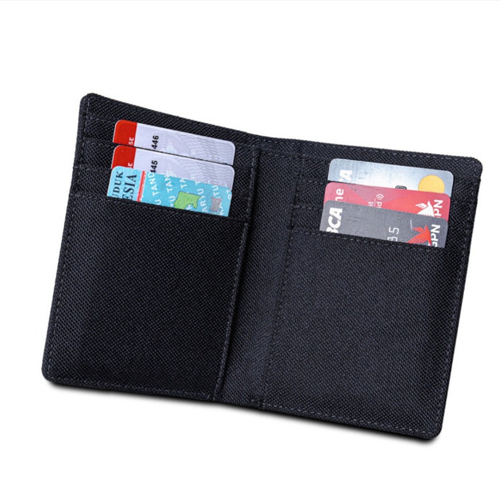 SHOPEE 6.6 SUPER SALE!! Dompet Kanvas Model Tegak Dompet 3/4 Kulit Canvas Dompet Fashion Pria Lipat Dua Dompet Jp11