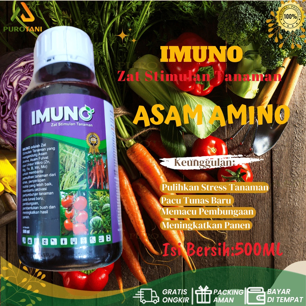 IMUNO 500ML Zat Stimulan Tanaman Pupuk Asam Amino Asam Fulvat