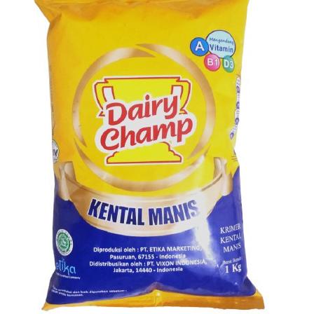 

EXCLUSIVE!Susu Krimer Kental Manis Dairy Champ 1 kg|KD8