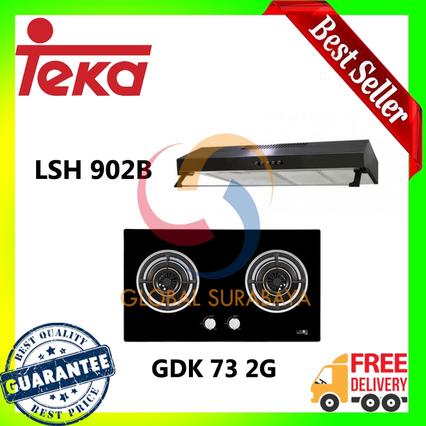 LINEA PAKET KOMPOR TANAM GDK 73 2G + COOKER HOOD LSH 902B