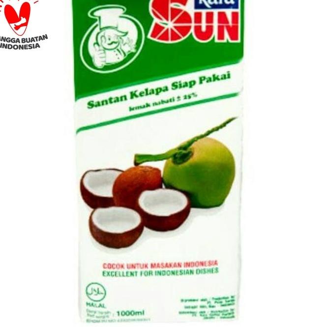 

Termurah dan terbaik Santan Sun Kara 1 Liter / 1000ml 