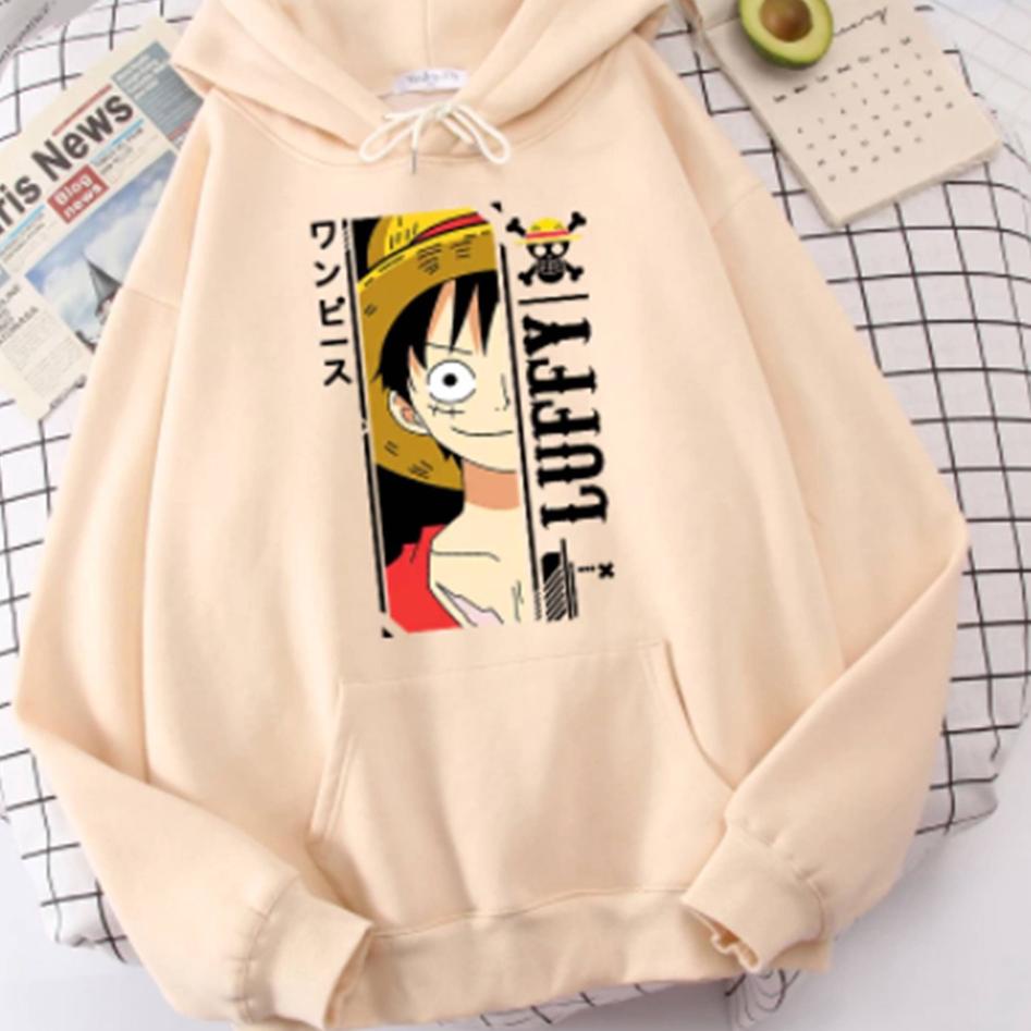 Best Price--Jaket Hoodie Anime Jepang One Piece D'Luffy Monkey Pria Wanita Sweater Hodie Karakter An