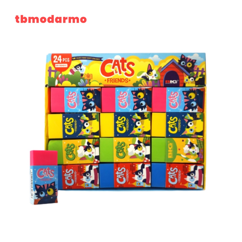 Eraser Penghapus Warna BIG Cat Series 4B ER-9243C - Pack