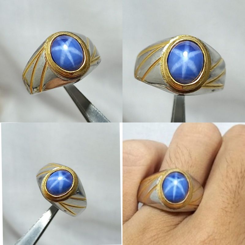 CINCIN BATU BLUE STAR