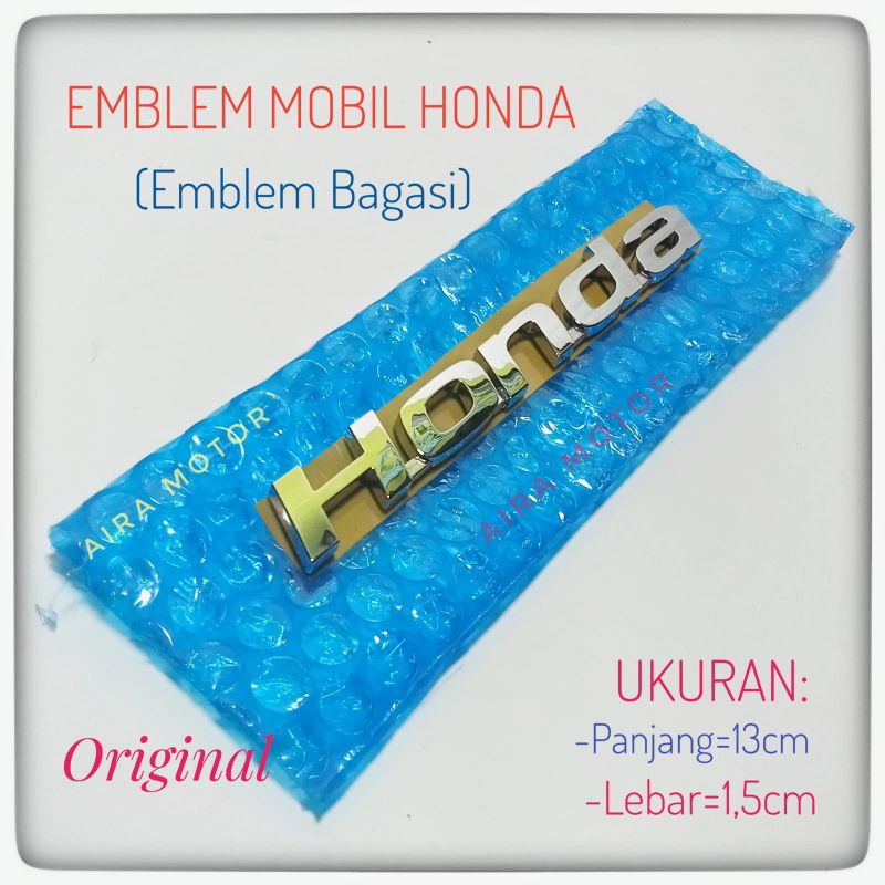 Emblem Honda Tulisan Honda Brio dll Emblem bagasi mobil Honda Emblem Honda Chrome Original