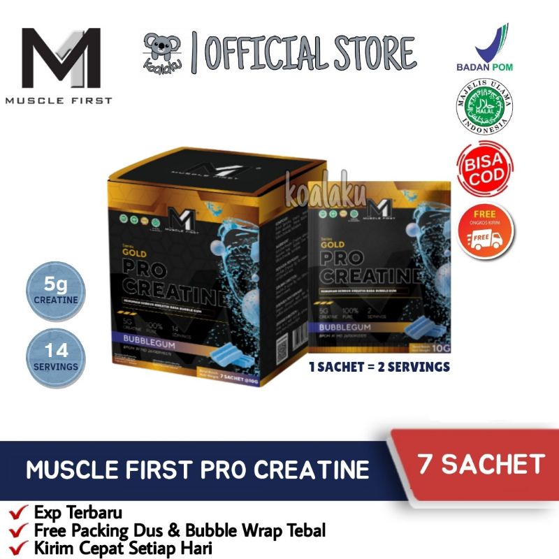 Jual M1 Muscle First Gold Pro Creatine Monohydrate 7 Sachet 14 Servings