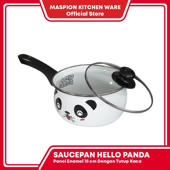 Maspion Saucepan/Panci Susu Eanmel Hello Panda 18 cm