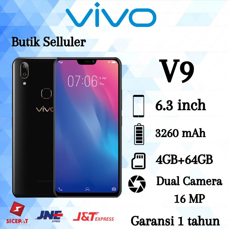 HP VIVO V9 4GB-64GB FULLSET Android Smartphone