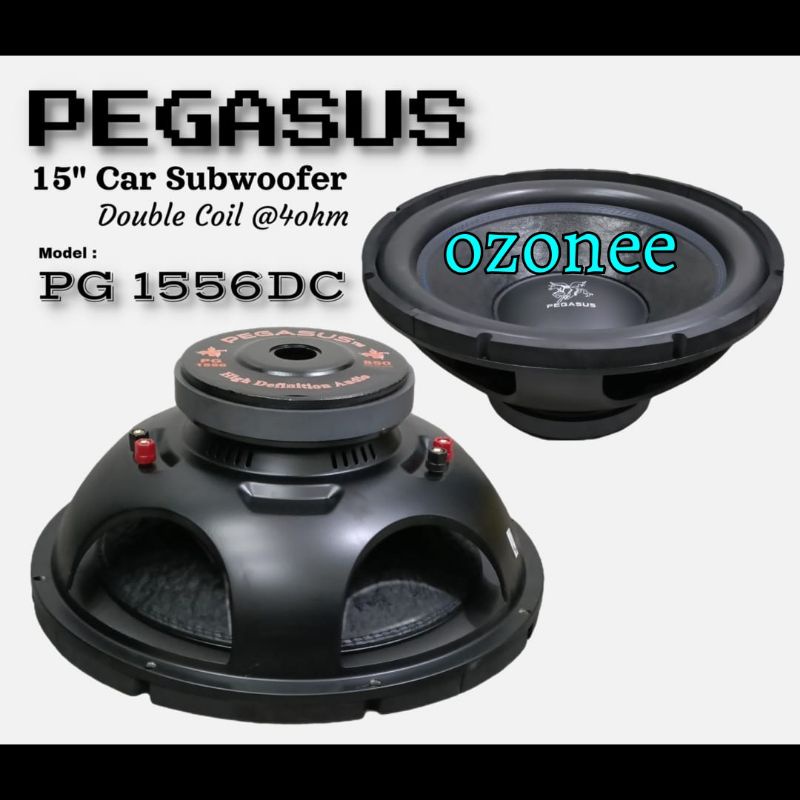 SUBWOOFER 15 INCH PEGASUS PG 1556 DOUBLE COIL PEGASUS 15 INCH