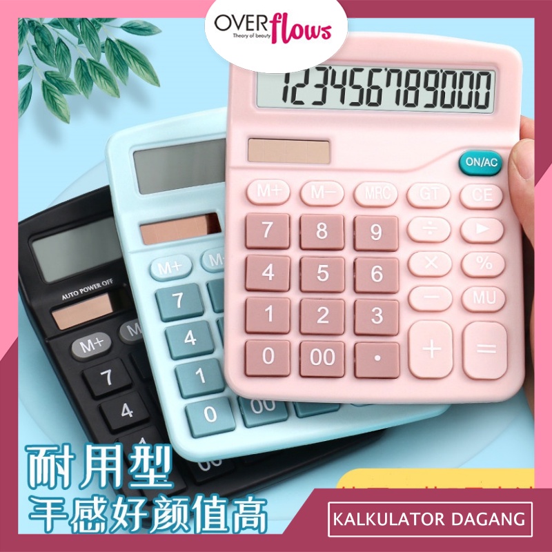 OVERFLOWS.ID KALKULATOR DAGANG SIMPLE CALCULATOR SOLAR POWERED CALCULATOR TENAGA SURYA