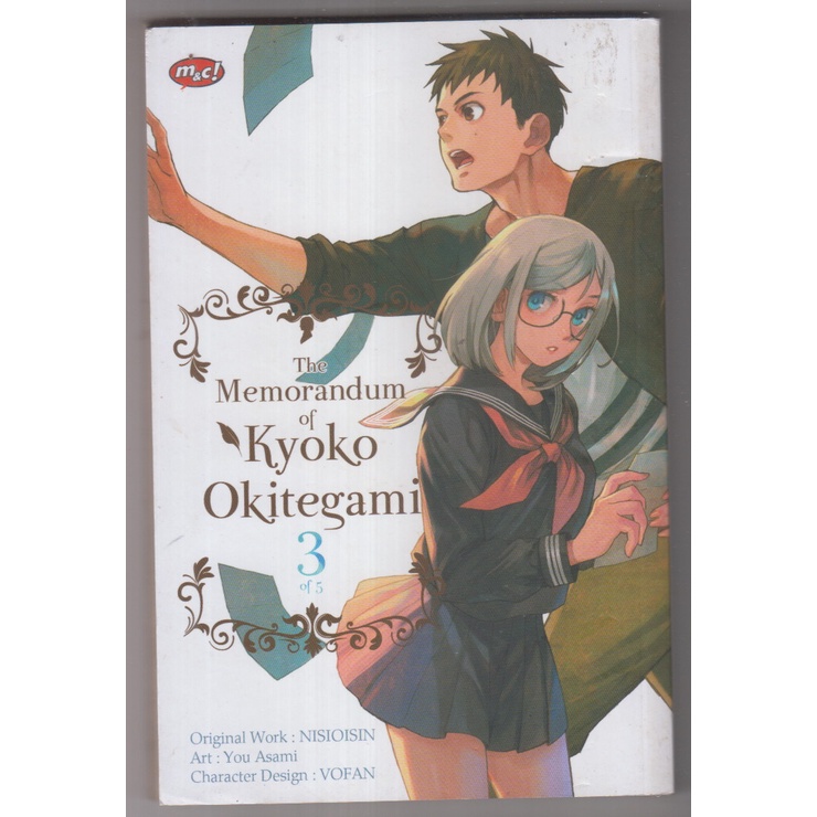 KOMIK NISIOISIN - THE MEMORANDUM OF KYOKO OKITEGAMI 3 OF 5