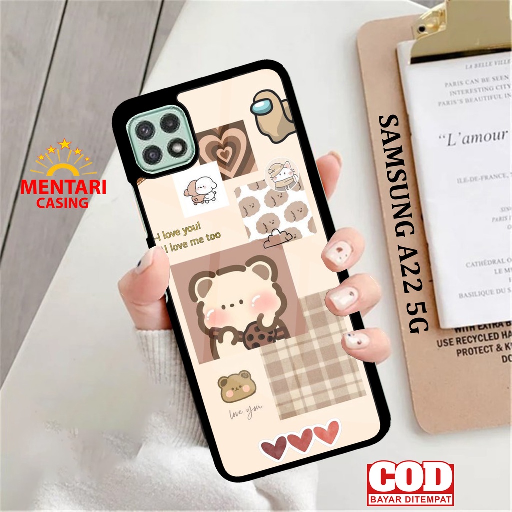 Case SAMSUNG A22 5G CASING SAMSUNG A22 5G [ CUTE ] Mentari casing case hp kondom hp case custom case