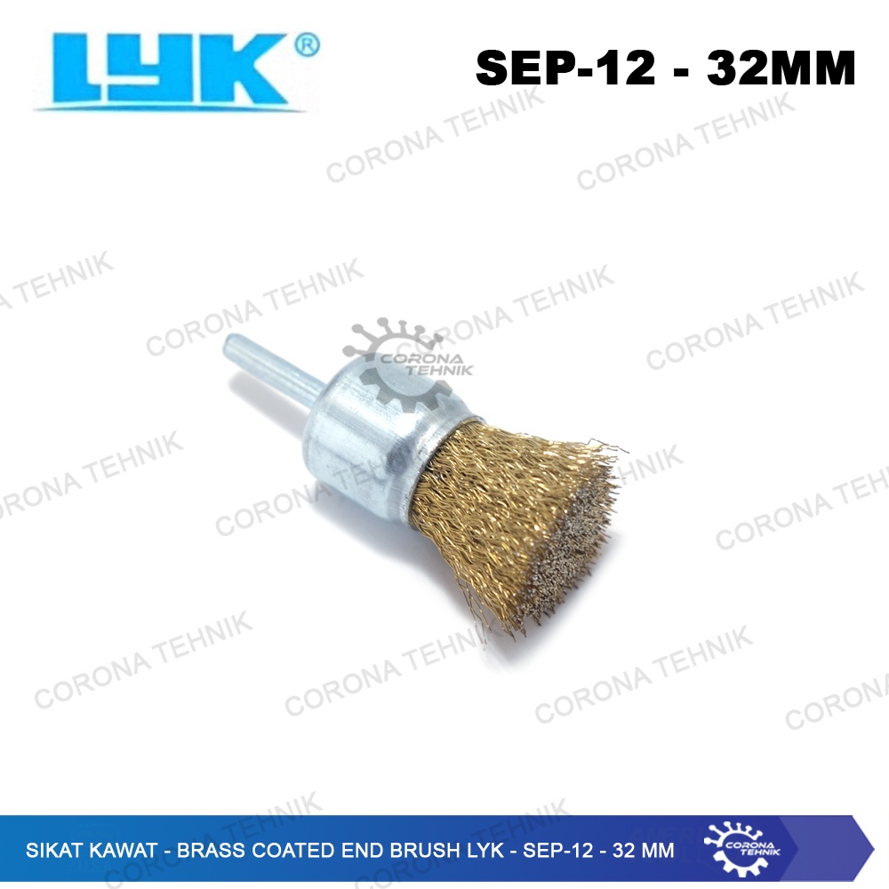 SEP-12 -  Sikat Kawat - Brass Coated End Brush LYK  - 32 mm