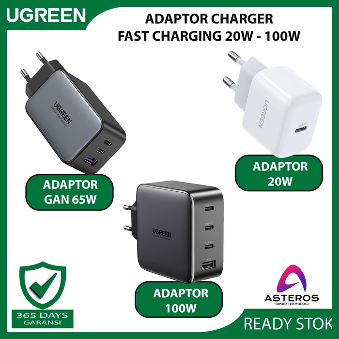 Adaptor Kepala Charger Iphone, Samsung, Xiaomi Fast Charging 20W-200W