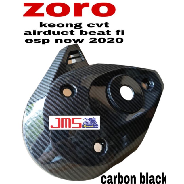 cover tutup cvt carbon/filter hawa/cover kipas/dasi/ducktail/cover speedo/cover knalpot/keong cvt/visor carbon paket beat deluxe beat new scoopy fi new genio beat street new 2020-2022 zoro