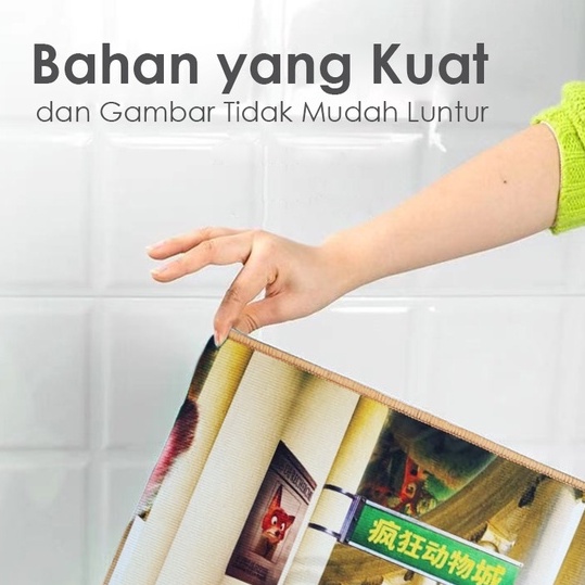 Keset Lantai Keset Kamar Mandi Keset Dapur Keset Kamar Tidur Bahan Plecee + Anti Slip Ukuran 40cm x 60cm DD-2