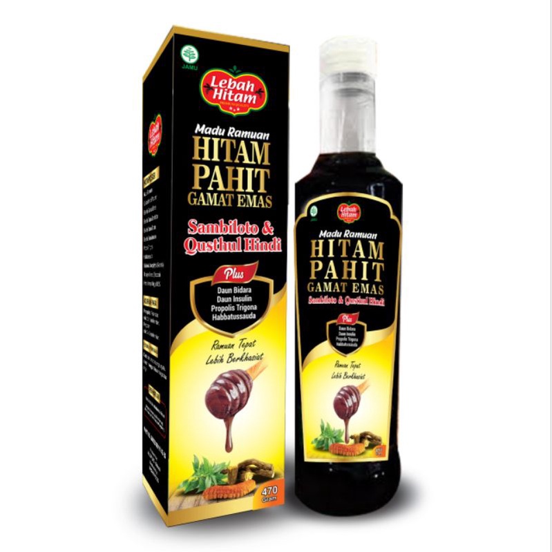 Madu Pahit Gamat Emas - Qusthul Hindi Propolis Lebah Hitam 470 gr