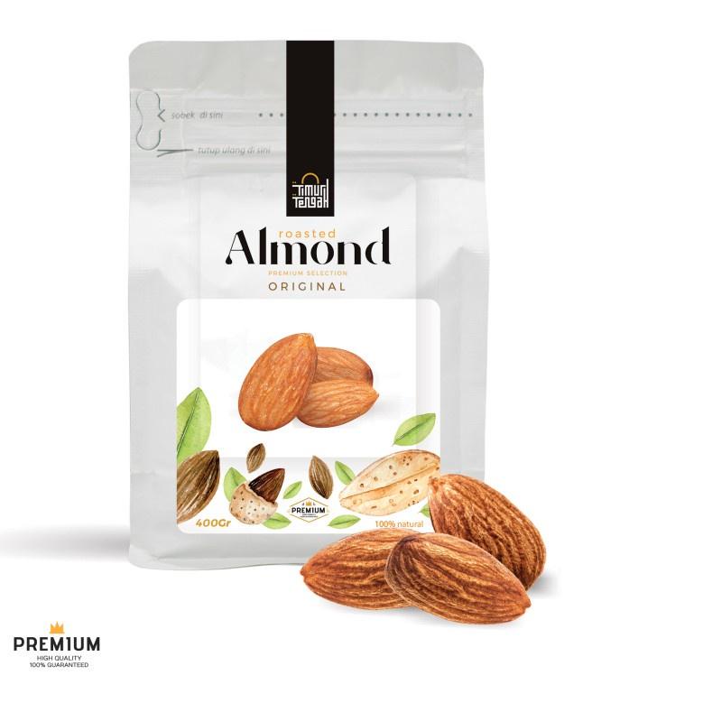 

DISKON BRANDS FESTIVAL Timur Tengah Kacang Almond Kupas Roasted 400 gr Premium 