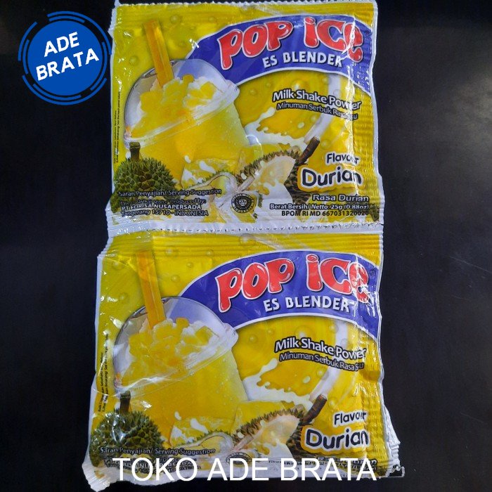 

pop ice rasa durian sachet