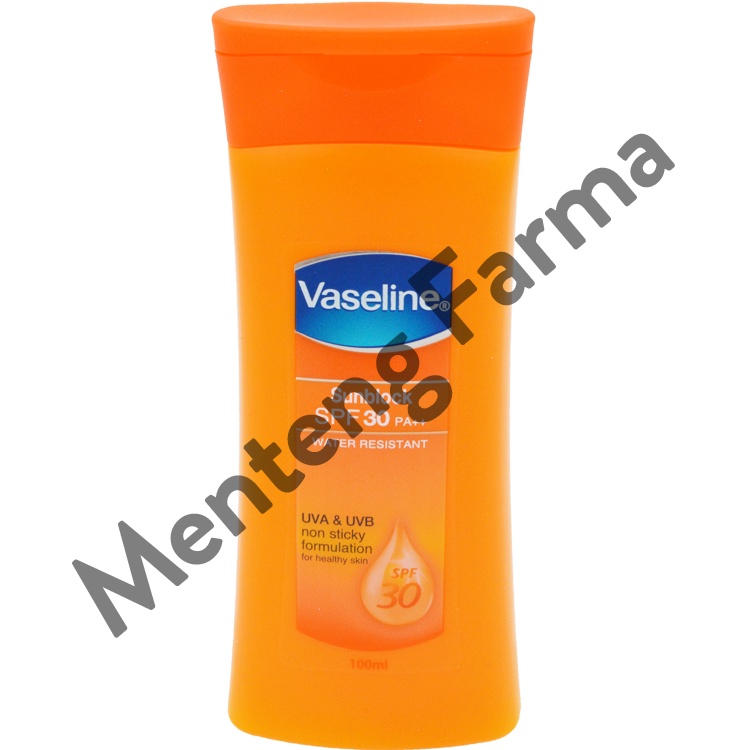 Vaseline Healthy Sunblock Lotion SPF 30 100 ML - Formula Tahan Air, Cepat Meresap, dan Tidak Lengket