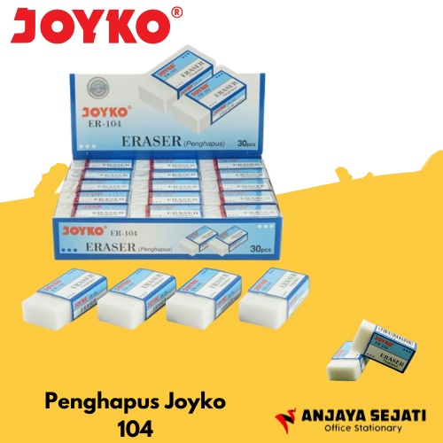 

Eraser / Penghapus Joyko 104 | Perpack (isi 30pcs)