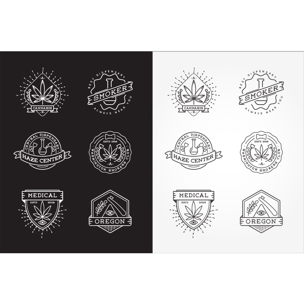 Awesome Canna-bis Logotype Templates