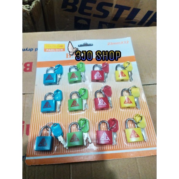 Gembok Koper kecil/Gembok mini warna warni 23mm