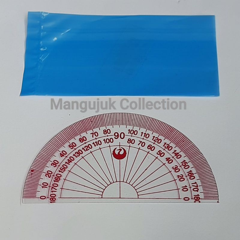 

Penggaris Busur Derajat murah plastik biru