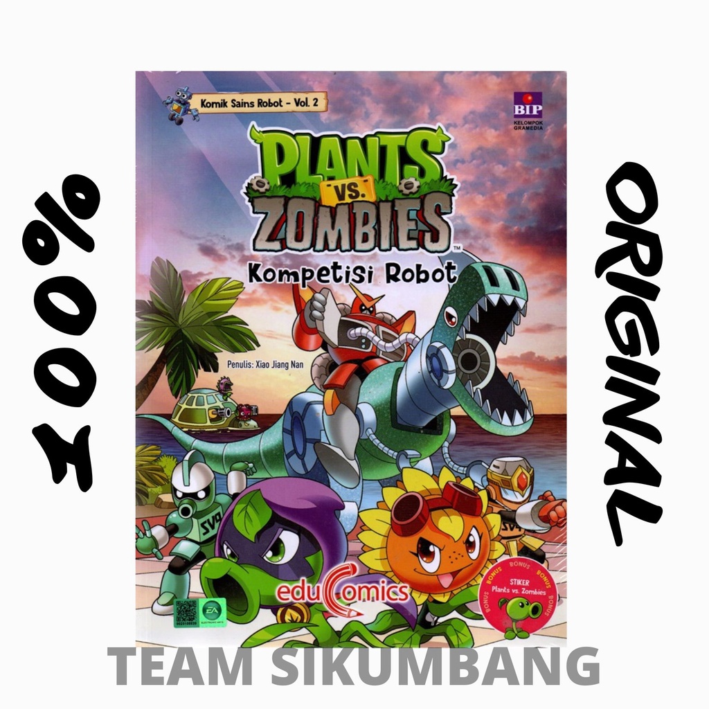 Educomics Plants vs Zombies Komik Sains Robot: Kompetisi Robot (2)