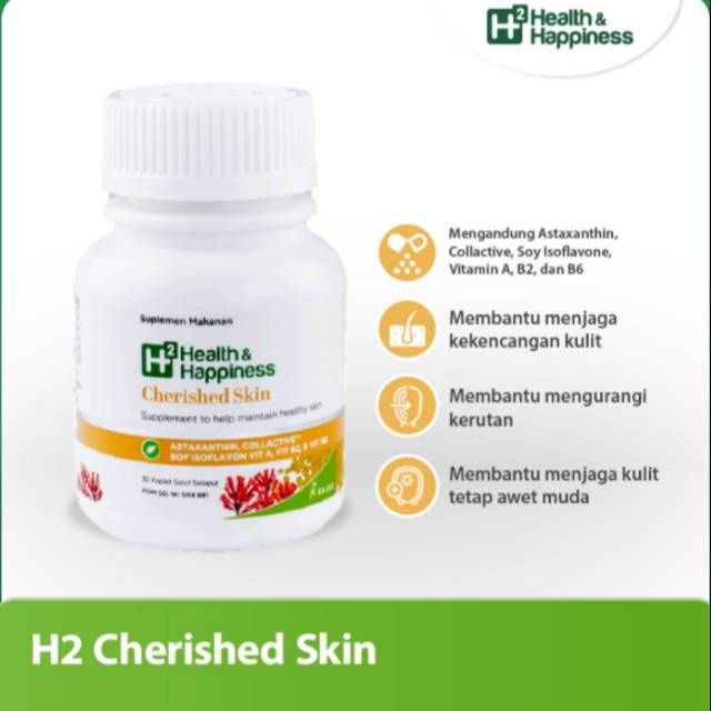 H2 HEALTH HAPPINESS CHERISHED SKIN ISI 30 SOFTGEL - VITAMIN KULIT