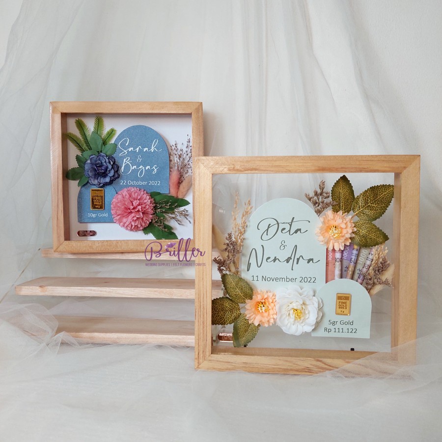 Mahar Frame/Mahar Pernikahan Logam Mulia/Uang - Sheria