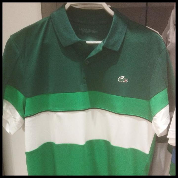 Terlaris// Baju Golf Pria Lacoste Polo Polyester Original New Stock