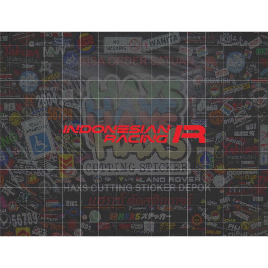 Cutting Sticker Indonesian Racing Ukuran 8 Cm Untuk Motor Mobil