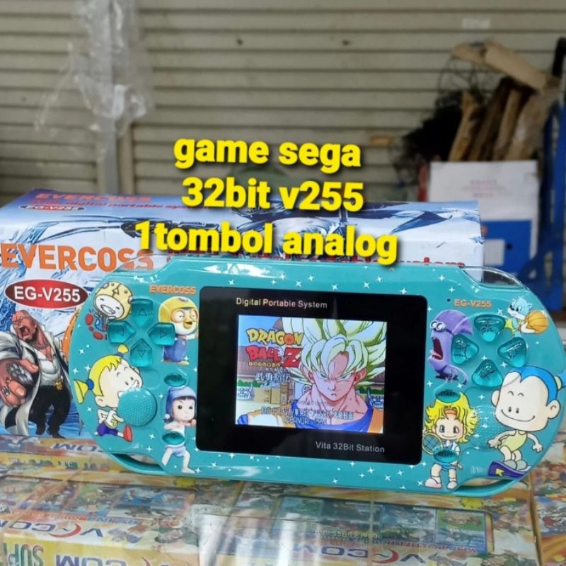 Game PSP Game boy Game bot Evercross EG V255 32bit Single Analog Game Anak Game Portable PSP