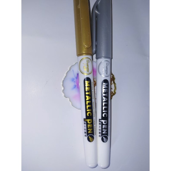 

Epoxy Resin Drawing Pen Gold Leafing Point Pen Marker Acrylic Paint Highlights Metallic Permanent Marker