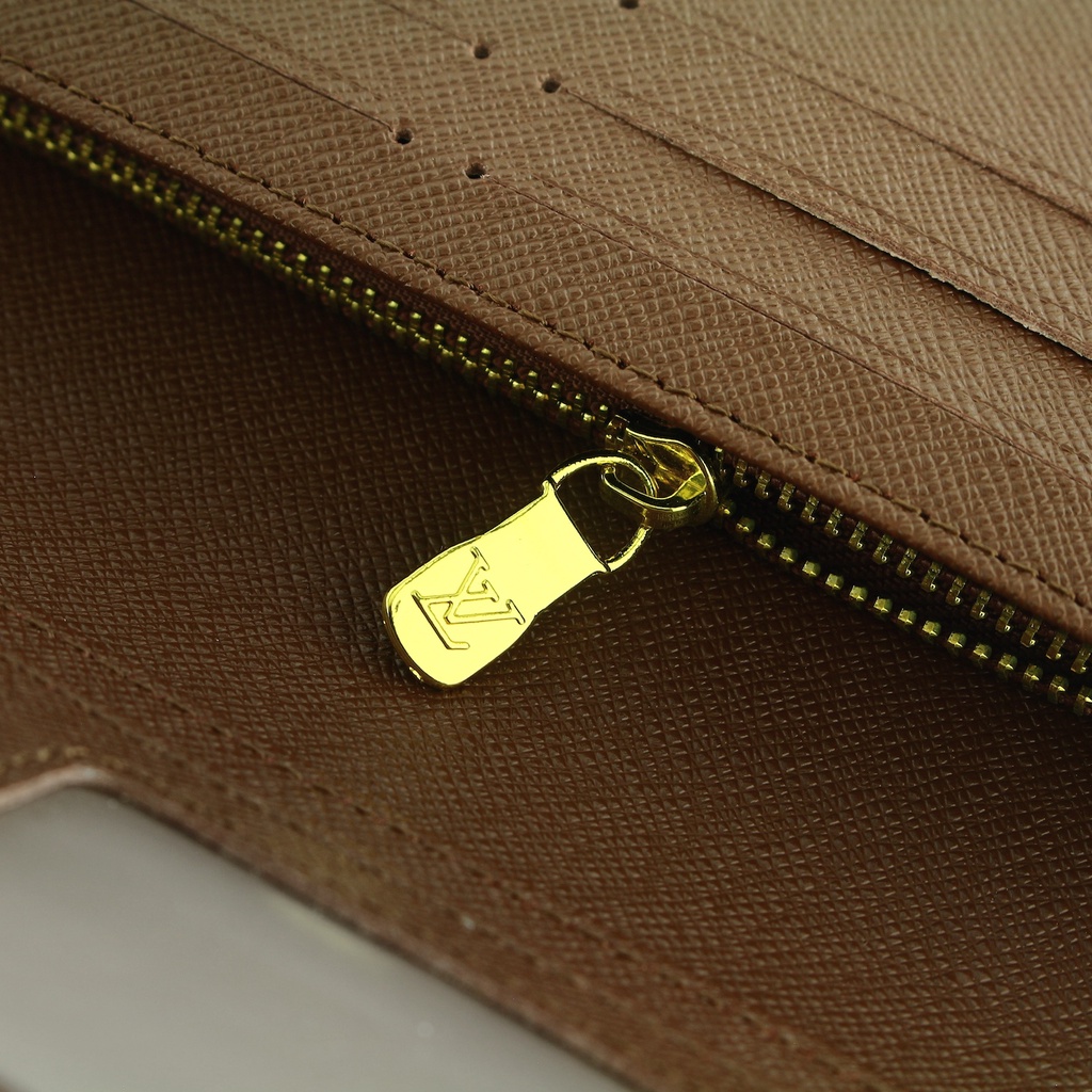 TOKOKOE - Dompet Panjang Pria Wanita bahan Kulit - eLVi 305 Mono Brown