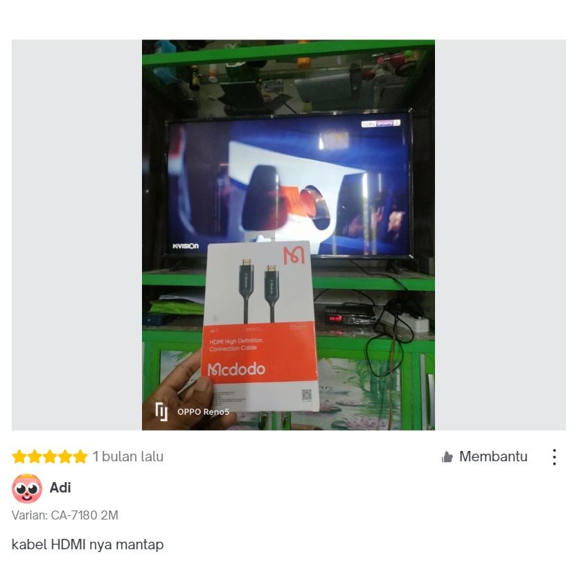 MCDODO CA-8430 Cable Hdmi To Hdmi 2.1 Cable Audio Video 8K Male 2m