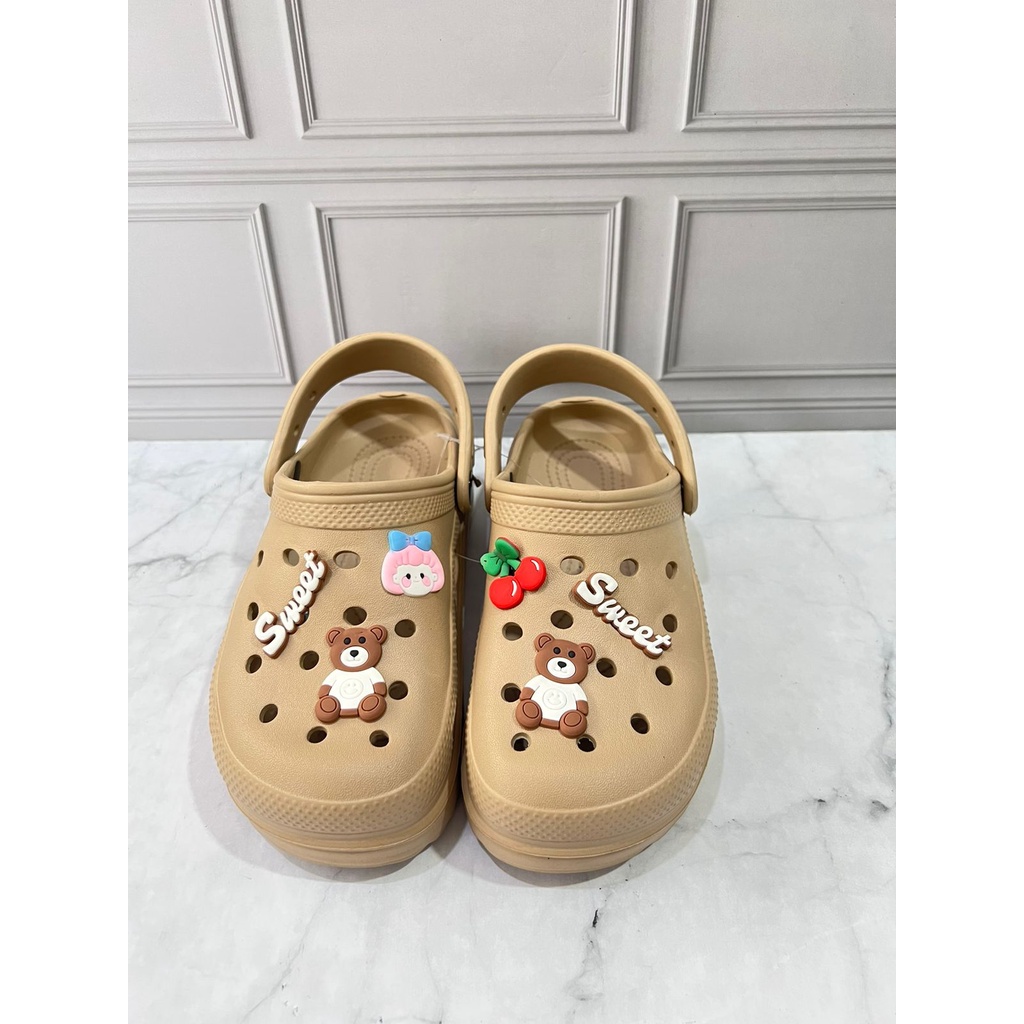 DX-805B Sandal Baim Kekinian Trendy / Sandal Baim Wanita Dewasa Remaja Hak Tebal Merek Dulux Ukuran 36-40