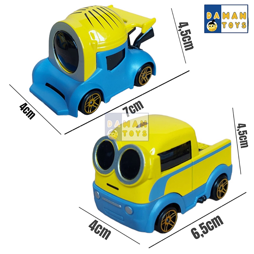 Mainan Diecast Mobil Minion Miniatur Minions Truk Truck Otto Bob Gru