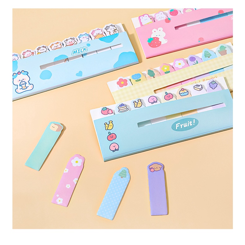 15 Lembar / Set Stiker Memo Motif Kartun Hewan Lucu Untuk Dekorasi Buku Catatan / Diary / Scrapbook