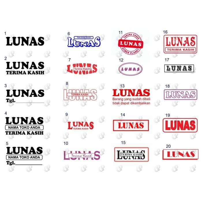 

Unik Stempel Lunas Otomatis Bergaransi