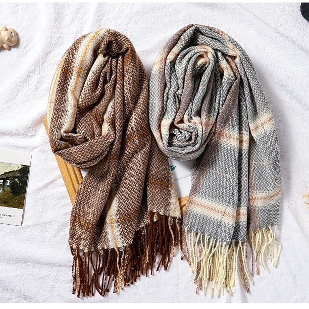 Syal Winter Korea Musim Dingin Fashion Scarf Leher Cashmere Spring Autumn Import